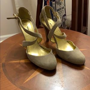 Jcrew Suede Gray Heel